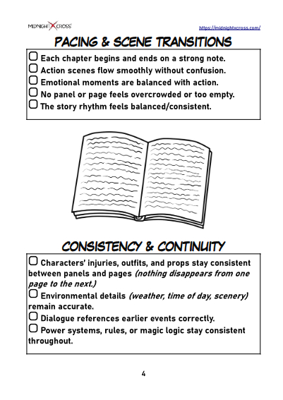 Manga Editing Checklist Preview 4